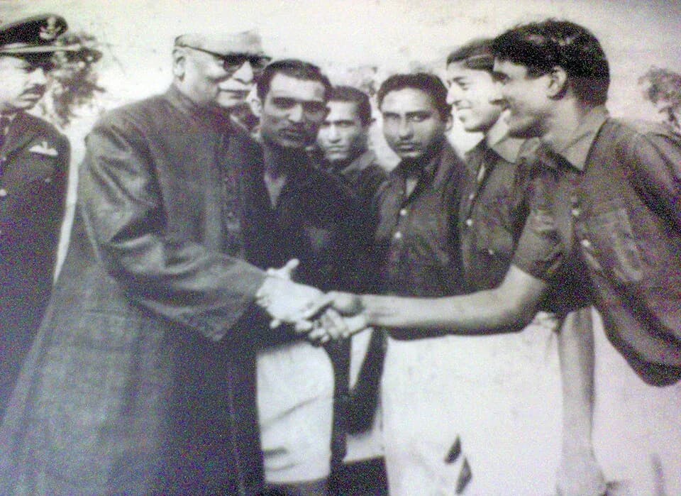 Rajendra Prasad - Varahalu Siddanathi with the honorary first president of India Dr. Rajendra Prasad