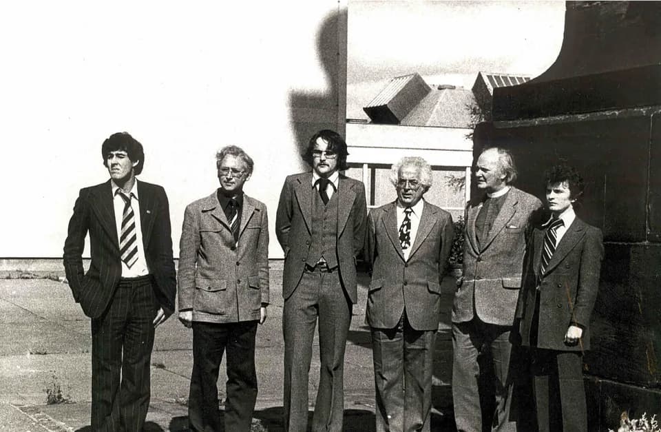 Steve Biko - On 13th September 1978, commemorating the first anniversary of anti-Apartheid activist Steve Biko's death at the hands of South African police. In the photo, left-to-right, are David Hans