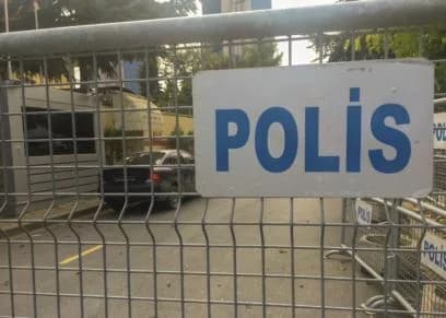 Jamal Khashoggi - Front of the Consulate General of Saudi Arabia in Istanbul after killing of Jamal Khashoggi, Istanbul, Turkey.