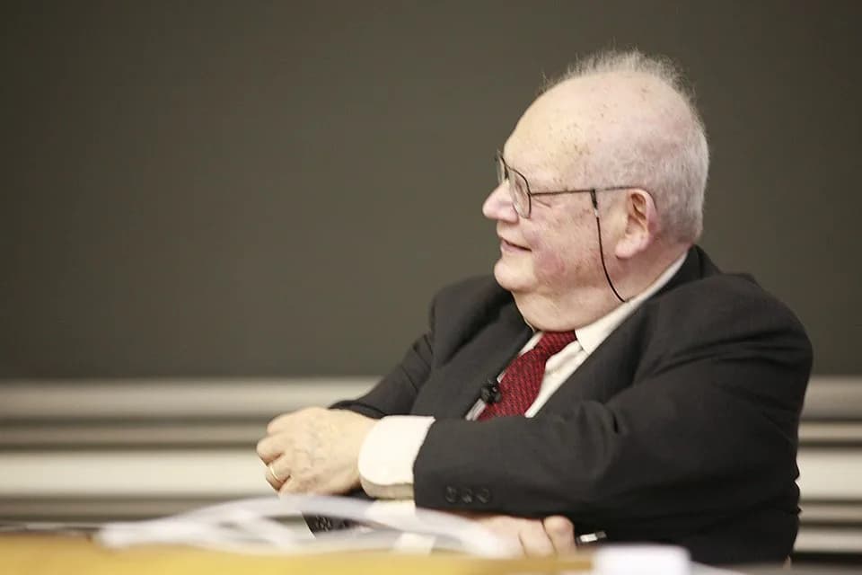 Benoit Mandelbrot - Benoît Mandelbrot at the EPFL, on the 14h of March 2007