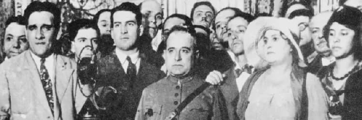 Getúlio Vargas - Cena da Revolução de 1930 (ao centro Getúlio Vargas).