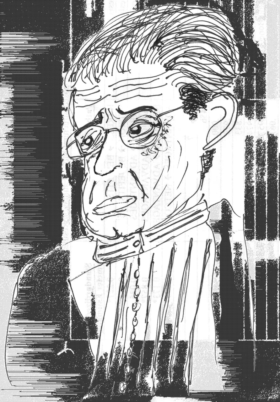 Jacques Lacan - Sketch of Jacques Lacan