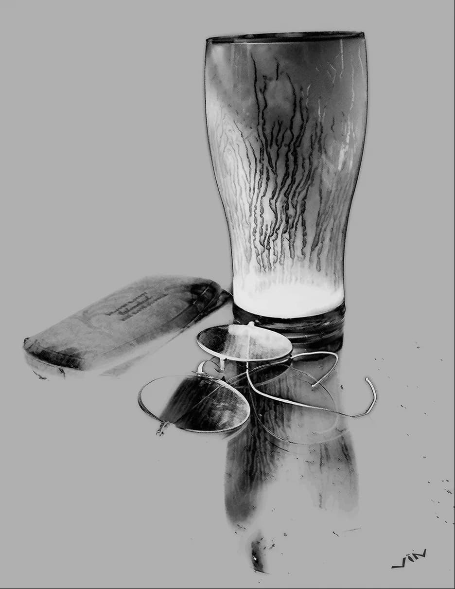 Jacques Lacan - Losing Eyesight. Surrealism. Photograph.
