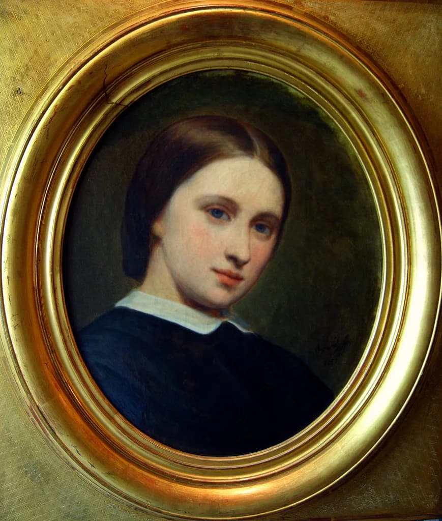 Ernest Renan - Ary Scheffer. Retrato de Cornélie Scheffer. Óleo sobre lienzo. Museo de la Vida Romántica, París.
