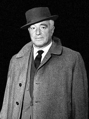 Vittorio De Sica - Il celebre attore e regista italiano Vittorio De Sica.