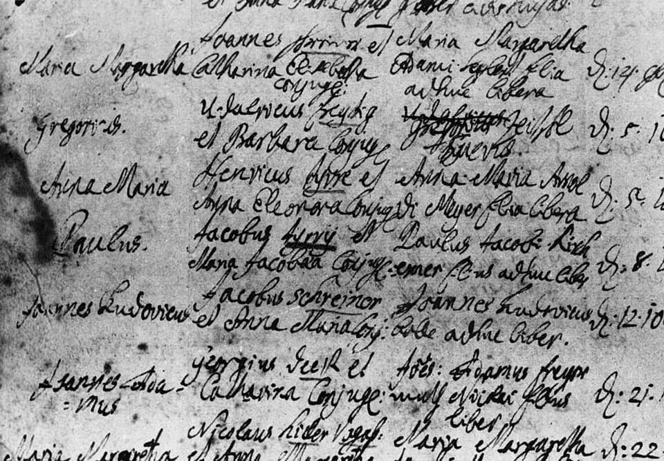 Baron d'Holbach - Certificate of baptism of the Baron d'Holbach.
