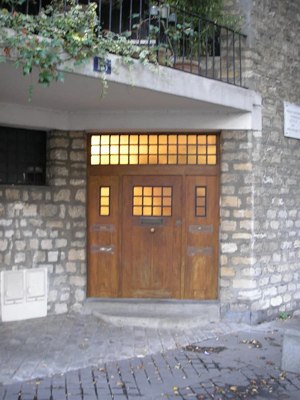 Tristan Tzara - View of the house of Tristan Tzara in Paris, 15 Avenue Junot in Paris 18th arrondisement. Constructed by the Austrian architect Adolf Loos in 1926.