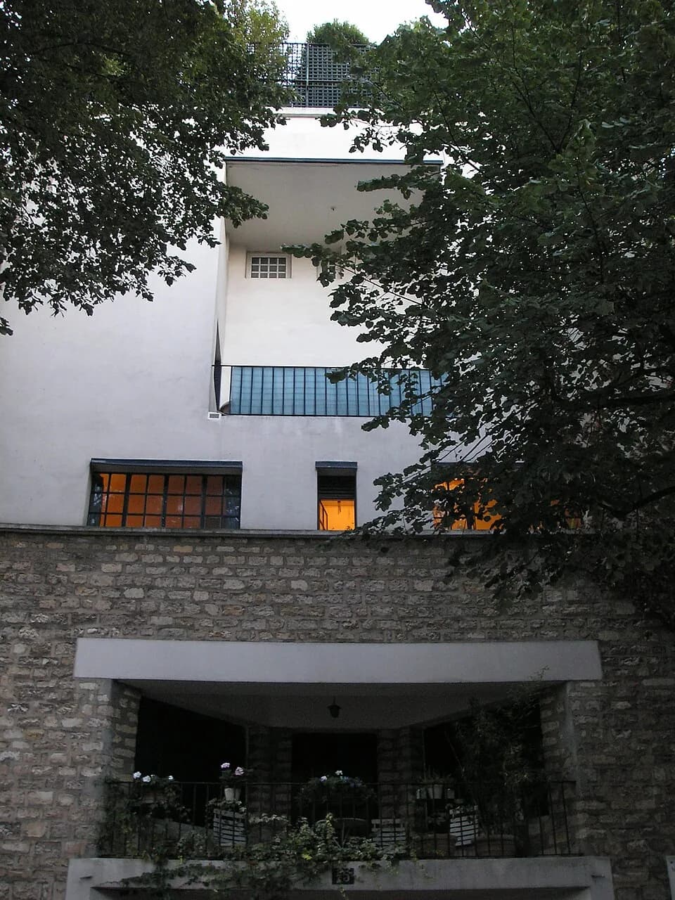 Tristan Tzara - View of the house of Tristan Tzara in Paris, 15 Avenue Junot in Paris 18th arrondisement. Constructed by the Austrian architect Adolf Loos in 1926.