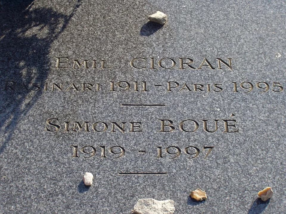 Emil Cioran - Grab auf dem Friedhof Montparnasse in Paris