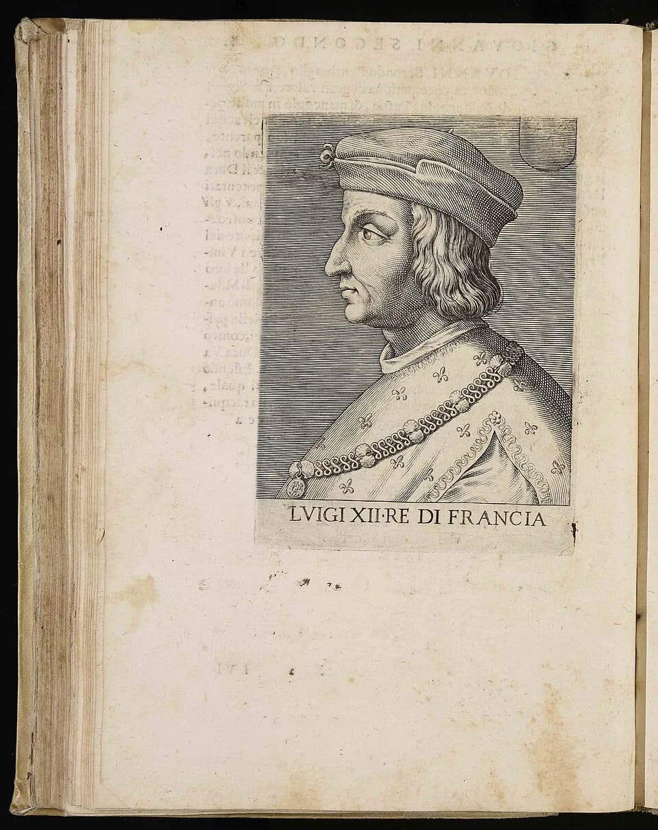 Louis XII of France - Calcografia in Aliprando Caprioli, Philippe Thomassin &amp; Jean Turpin, in Aliprando Caprioli, Philippe Thomassin &amp; Jean Turpin, Ritratti di cento capitani illustri con li l