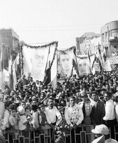 Reza Shah - Pro Shah demonstration, 1954