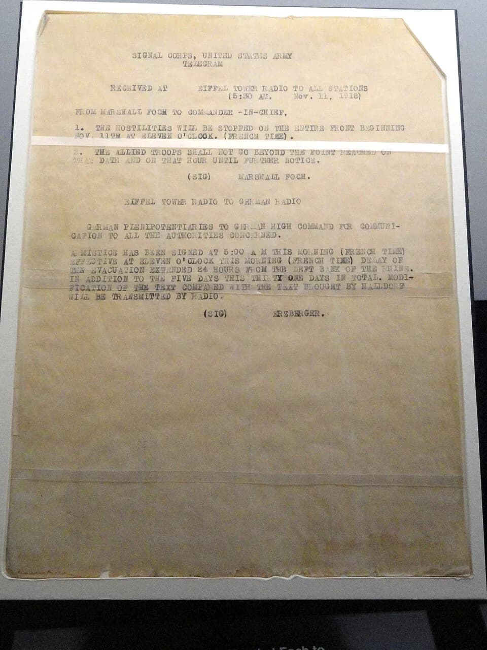 Ferdinand Foch - Exhibit in the National World War I Museum at the Liberty Memorial, 100 W. 26th Street, Kansas City, Missouri, USA. Photography was permitted in the museum without restriction.