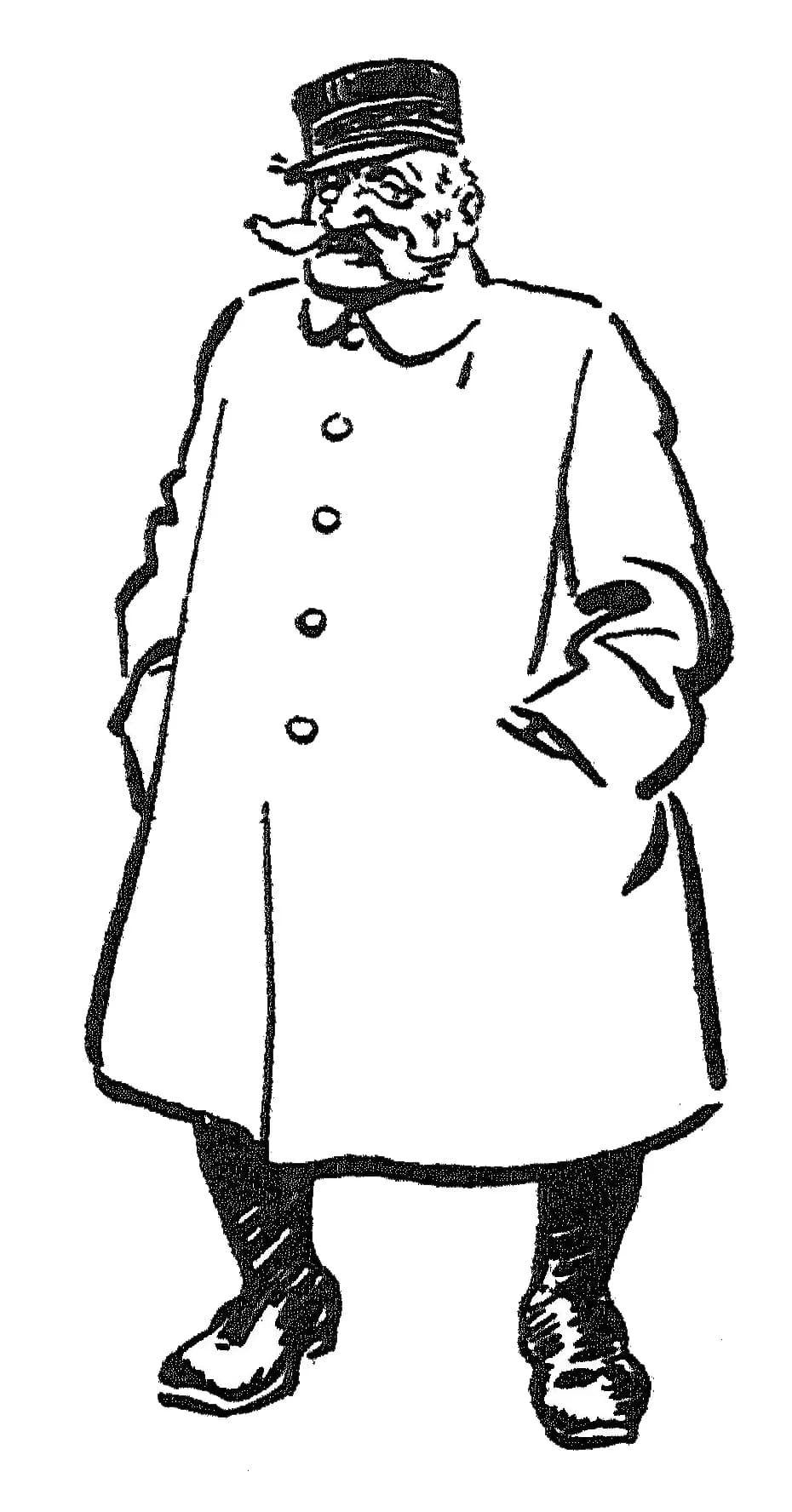Ferdinand Foch - Caricature of Ferdinand Foch in Low's autobiography.
