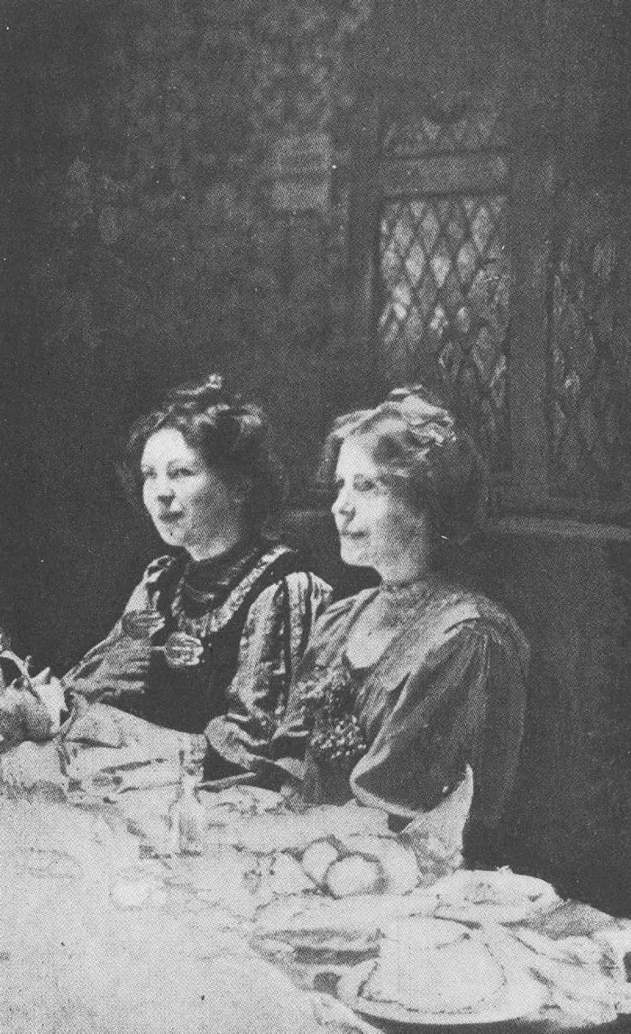 Emmeline Pankhurst - Christabel Pankhurst (left) and Annie Kenney