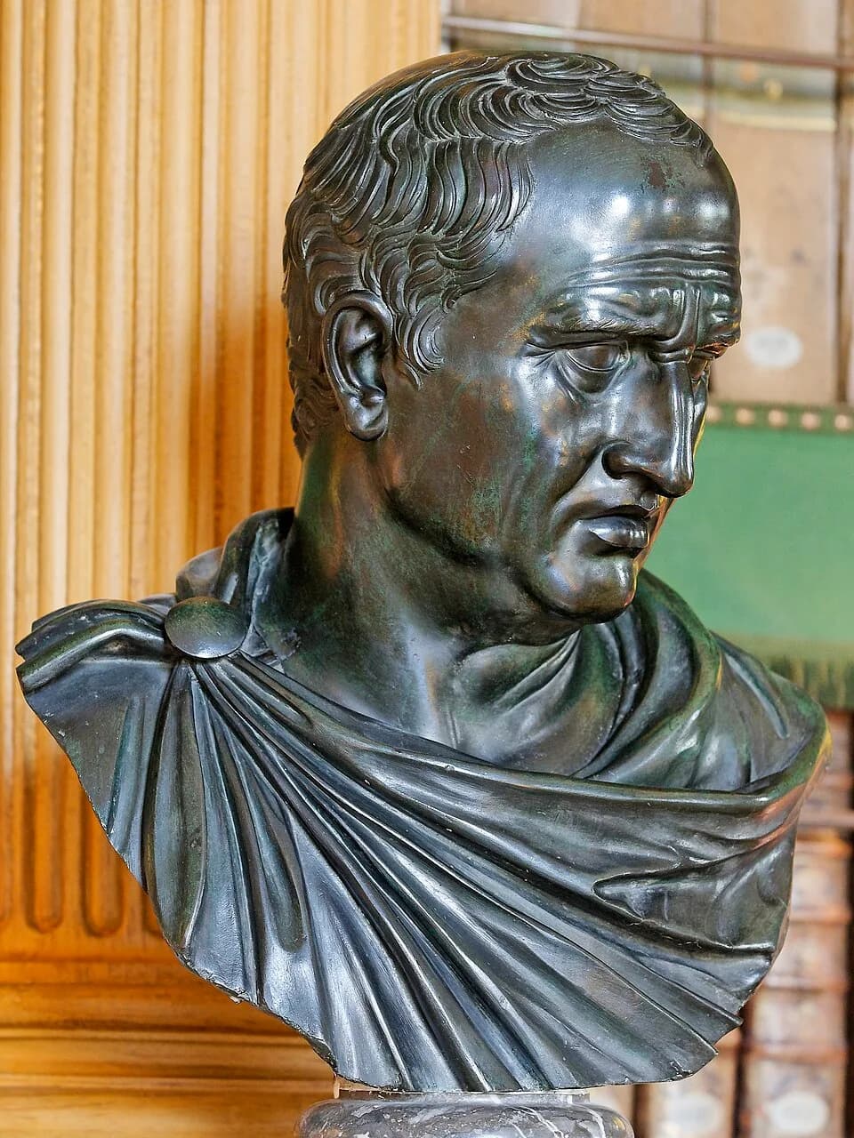 Cardinal Mazarin - Bronze bust of Cicero, Reading Room of the Bibliothèque Mazarine, Paris.