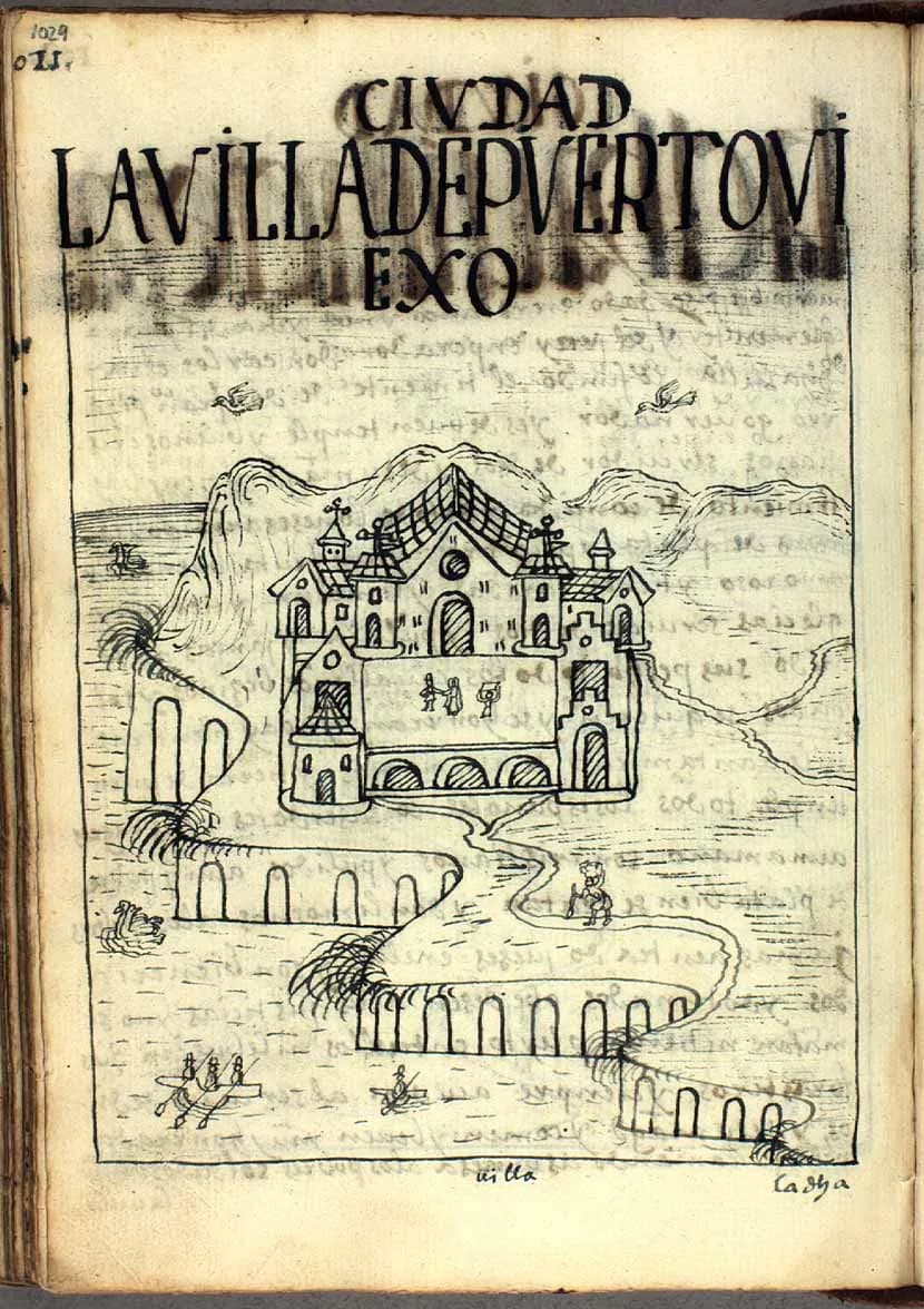 Philip IV of Spain - Dibujo idealizado de la Villa de Puerto Viejo, constado en la obra Crónica y Buen Gobierno de Felipe Guamán Poma de Ayala.[1]