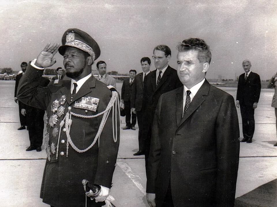 Jean-Bedel Bokassa - Jean-Bedel Bokassa with Nicolae Ceausescu
