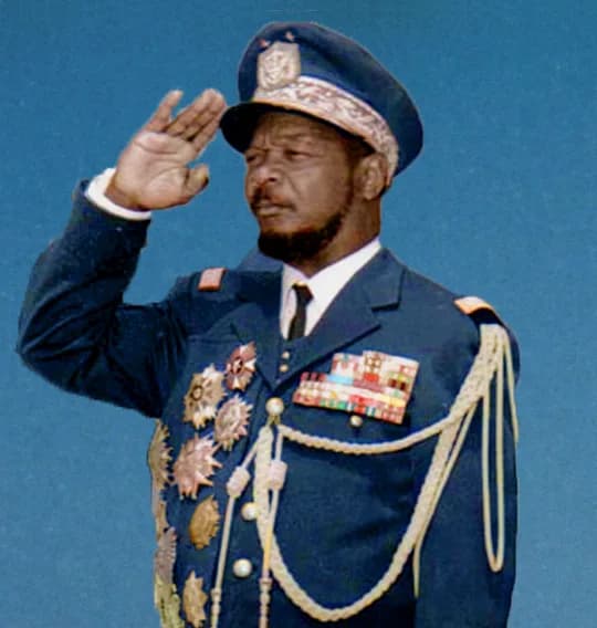 Jean-Bedel Bokassa - Jean-Bedel Bokassa — leader of the Central African Republic, in Romania.