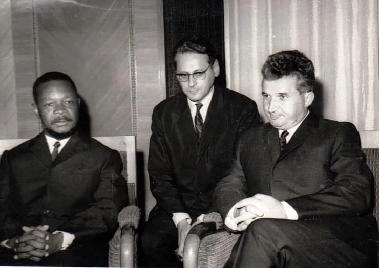 Jean-Bedel Bokassa - Ceausescu visit in Central-African Republic