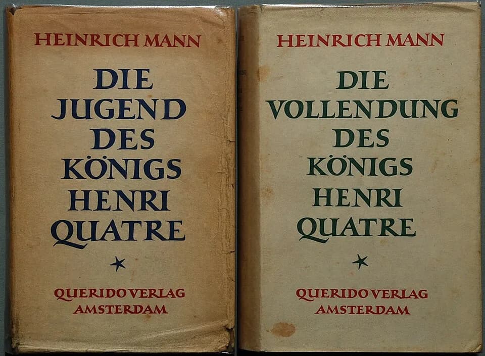 Heinrich Mann - Original-Verlagsumschläge der Erstdrucke [in Klarsichtfolie eingelegt];