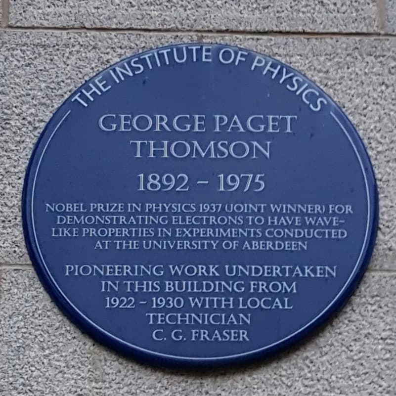 George Paget Thomson - Commemorative plaque to George Paget Thomson