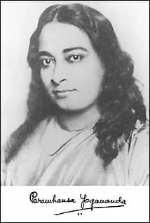 Paramahansa Yogananda - Paramahansa Yogananda (1893-1952), Yogi and Guru from India with signature.