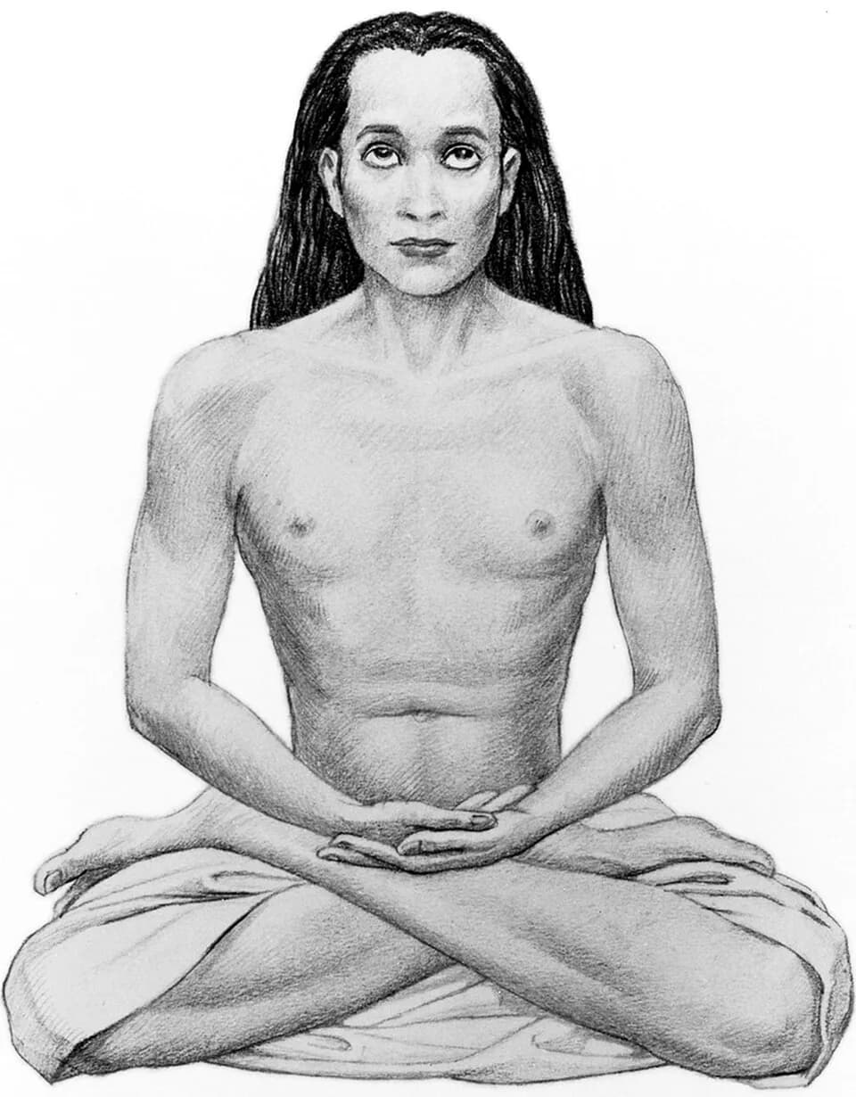 Paramahansa Yogananda - Mahavatar Babaji. The drawing was ordered by Paramahansa Yogananda, and was executed by his brother, Sananda Lal Ghosh[1], according Yogananda's hints. The image is taken from 