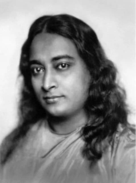 Paramahansa Yogananda - Standard Pose; this image of Paramahansa Yogananda appears in many of his publications. It was very probably taken at approximately the time Yogananda arrived in the USA, in 19