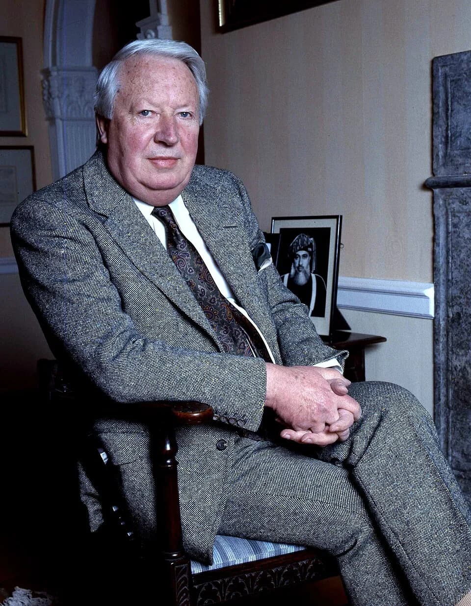 Edward Heath - Edward Heath at home in Salisbury