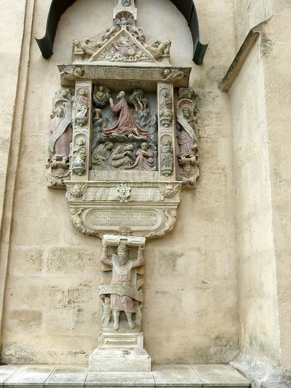 Philipp Melanchthon - Eggenburg ( Lower Austria ). Saint Stephen parish church: Epitaph for parish priest Johann Faber ( 1582 ) with quotations of prophets Isaia, Joel and Jeremiah as well as Philipp 