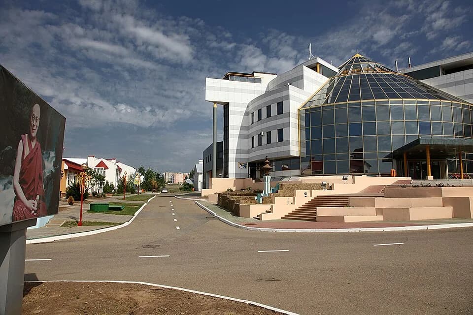 Mikhail Tal - The main building of the City Chess complex at Elista, Republic of Kalmykia, Russian Federation