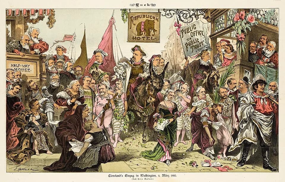Joseph Pulitzer - United States, 1880-1889
Prints; lithographs
Color lithograph
Gift of Mrs. Irene Salinger in memory of her father, Adolph Stern (54.70.29.14)
Prints and Drawings