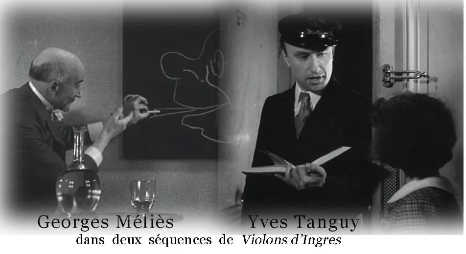 Georges Méliès - ces deux images réunies en une sont issues du film Violons d'Ingres dont je détiens les droits d'exploitation