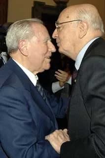 Carlo Azeglio Ciampi - Giorgio Napolitano with former President Carlo Azeglio Ciampi
