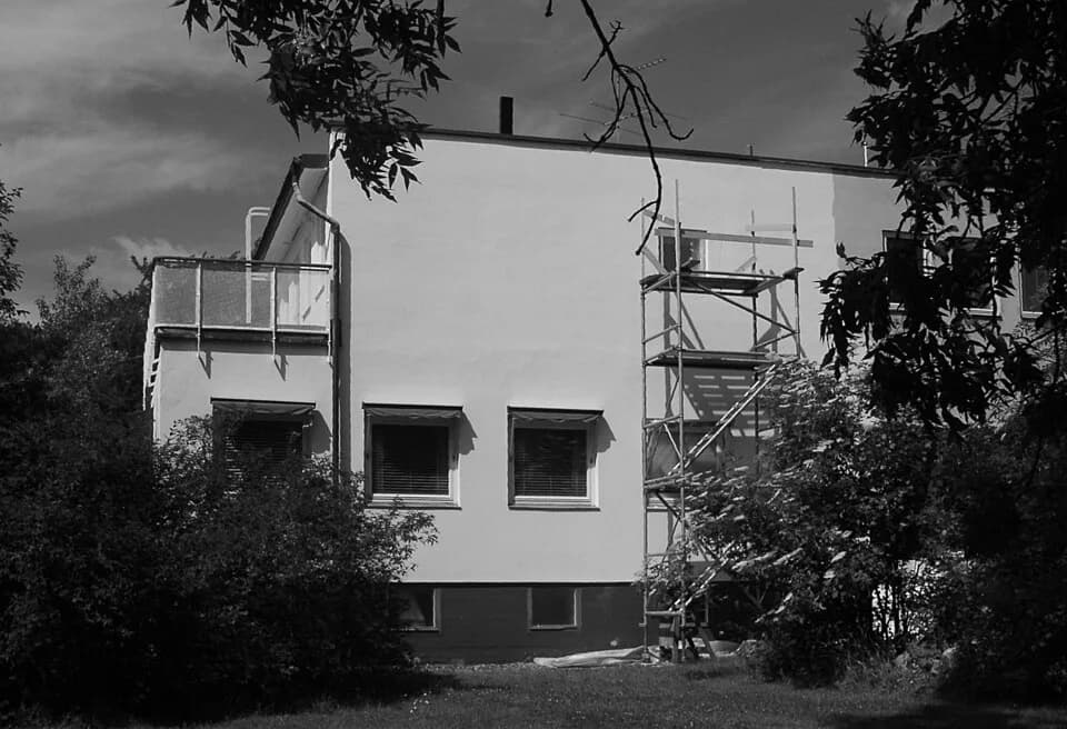 Gunnar Myrdal - Alva och Gunnar Myrdals villa i Bromma, Stockholm. Arkitekt Sven Markelius