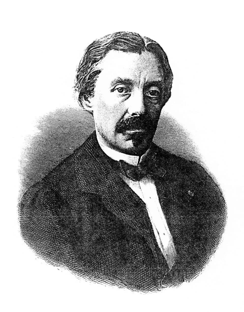 Léon Foucault - Portrait de Léon Foucault in Recueil des travaux scientifiques de Léon Foucault, Gauthier-Villars, Paris, 1878.