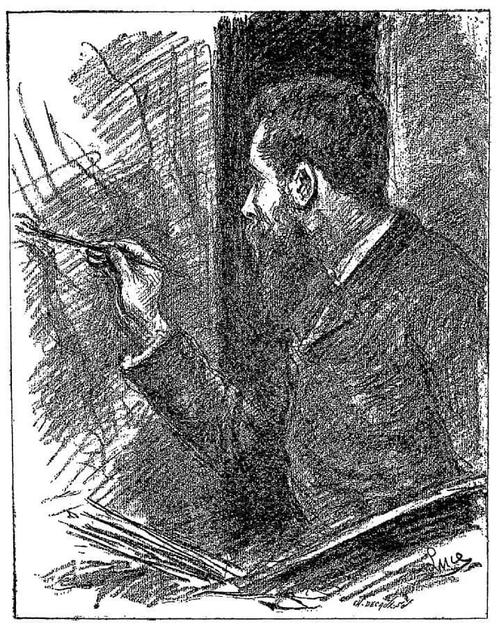 Georges Seurat - Portrait de Georges Seurat par Maximilien Luce (dessin)