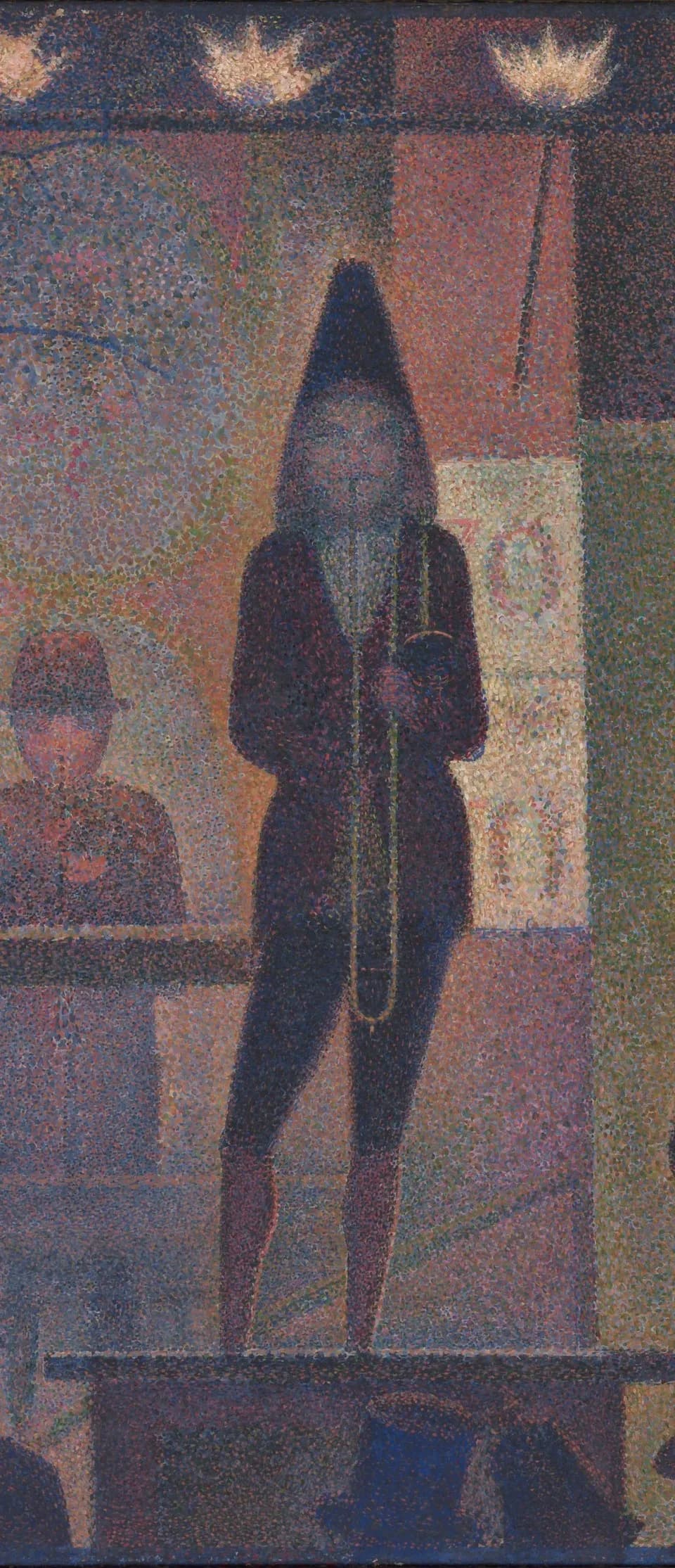 Georges Seurat - Georges Seurat, Parade de cirque, detail of central figure.jpg