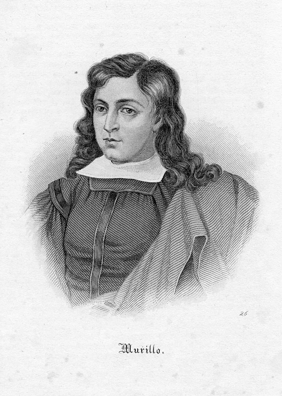 Bartolomé Esteban Murillo - portrait gravé