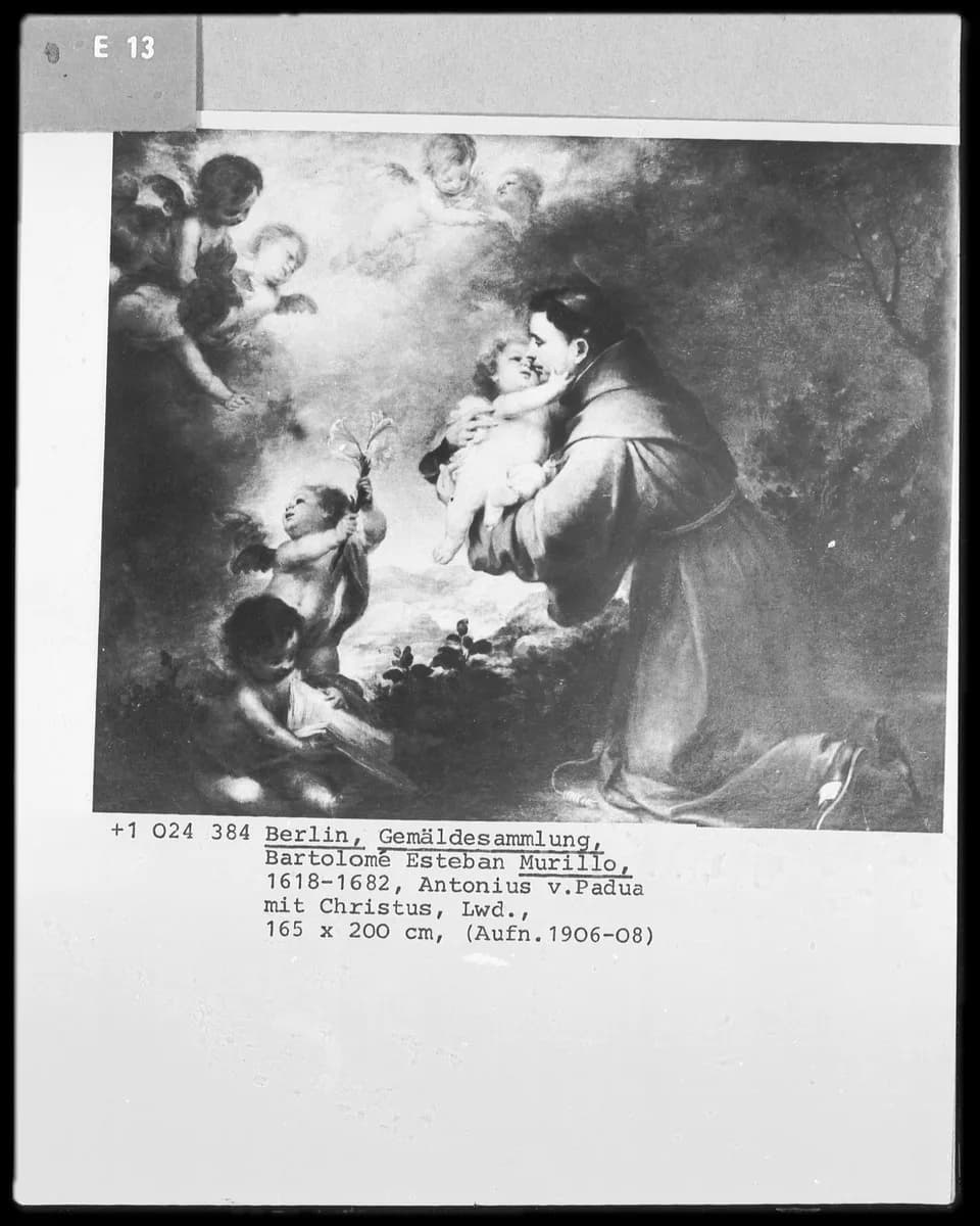 Bartolomé Esteban Murillo - Der heilige Antonius von Padua mit dem Christkind, Staatliche Museen zu Berlin