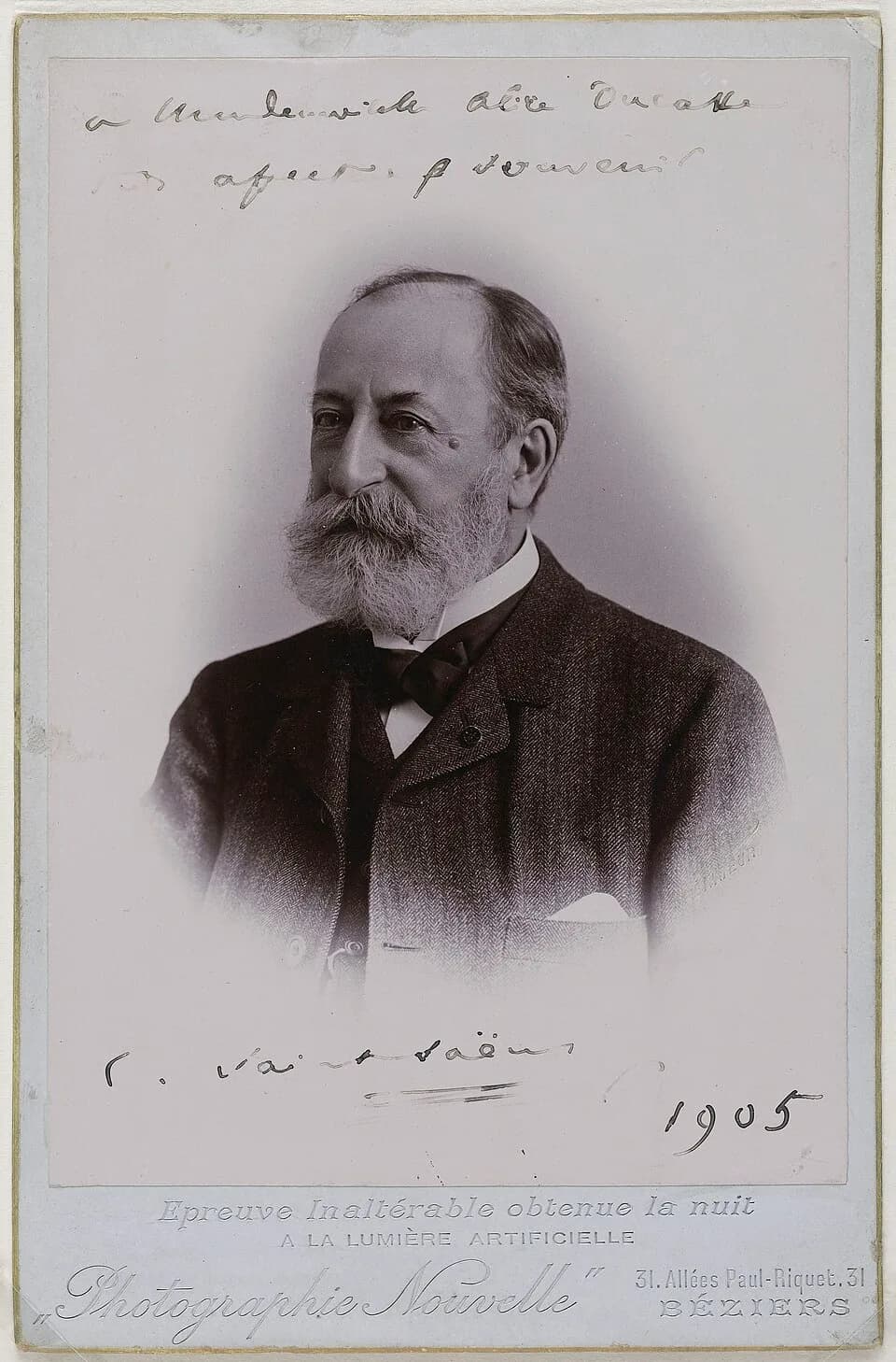Camille Saint-Saëns - Auteur(s):

Lapierre (Opérateur), photographe


Date de production:

En 1905


Type(s) d'objet(s):

Photographie, Arts graphiques


Dénomination(s):

Photographie


Matériaux et 