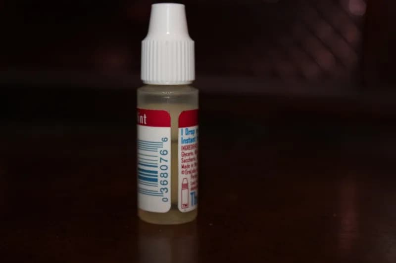 Albert Hofmann - Slightly under 100 drops ("hits") of liquid LSD in a "Ice Drops" breath mint bottle; a common brand and bottle size used when storing liquid LSD.