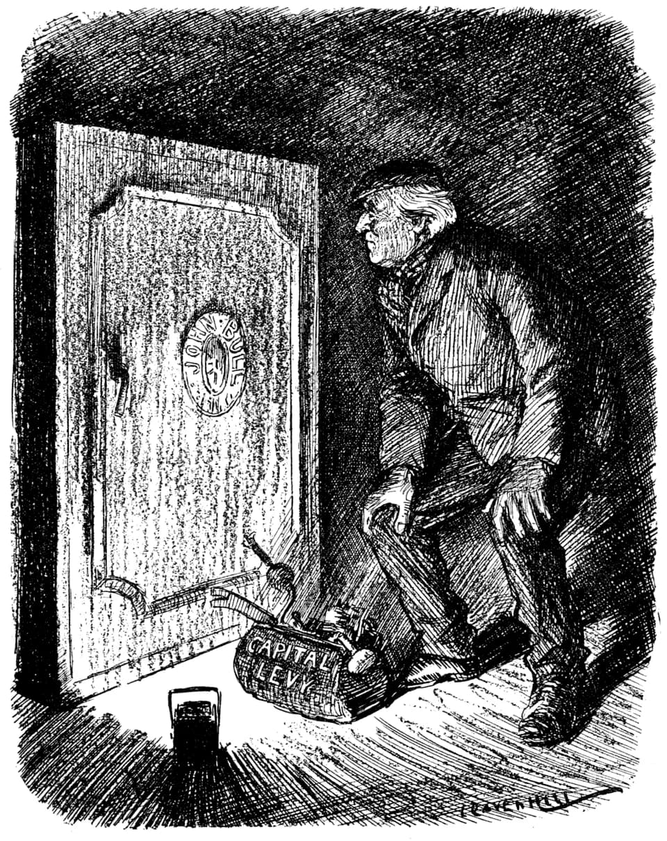 H. H. Asquith - Capital Levy - Asquith - Punch cartoon - Project Gutenberg etext 16394.png