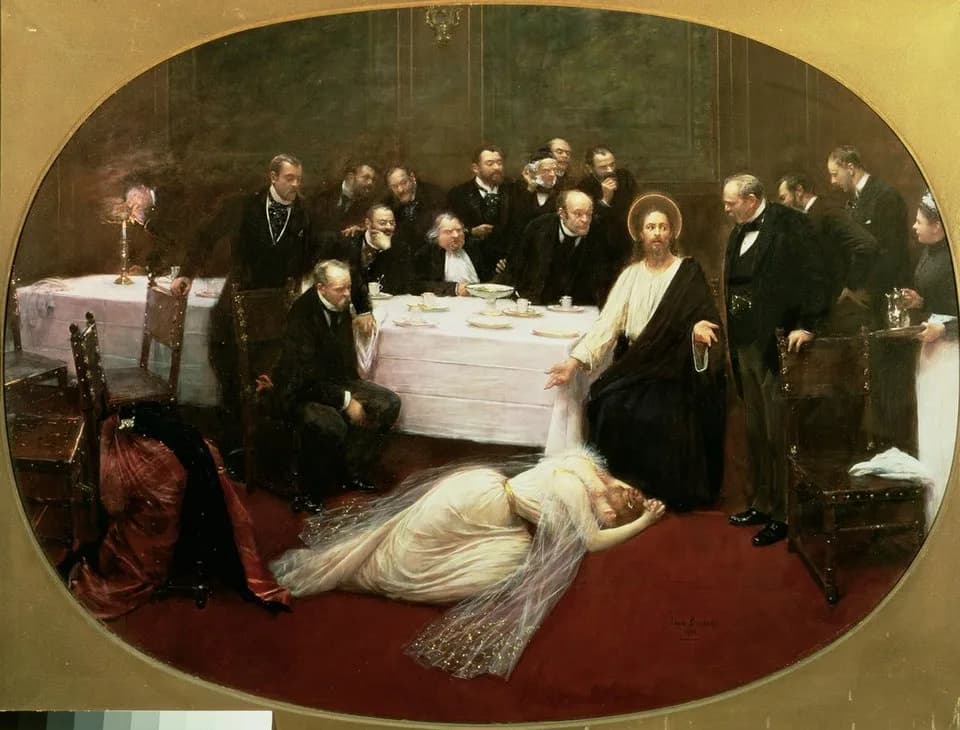 Hippolyte Taine - St. Mary Magdalene in the House of Simon the Pharisee (Christ ; Duc-Quercy Antoine (1856-1934) ; Sainte Marie-Madeleine ; Pougy Liane de, née Anne-Marie Chassaigne, épouse d'Henri Po