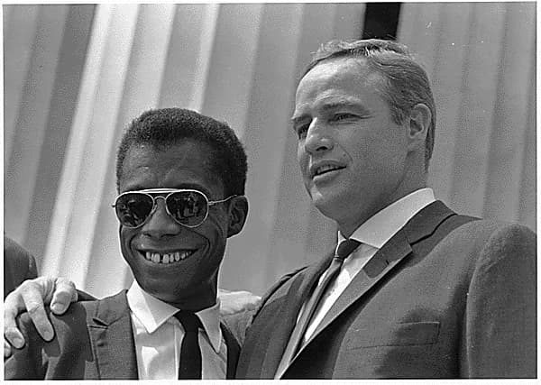 James Baldwin - Civil Rights March on Washington, D.C.[Author James Baldwin and actor Marlon Brando.], 08/28/1963