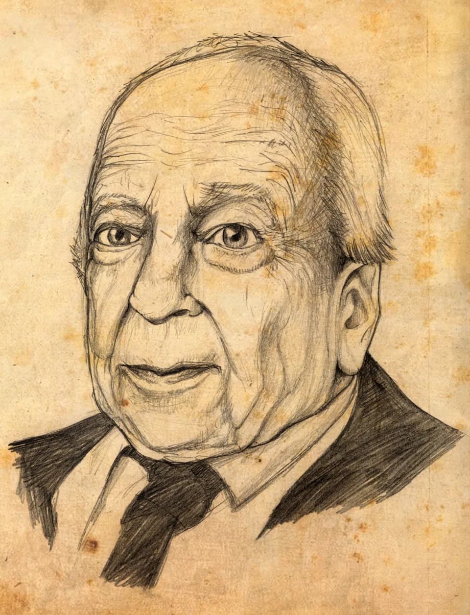 Hans-Georg Gadamer - This image was provided to Wikimedia Commons as a contribution
from an art &amp; design school thanks to a collaboration between Llotja and Amical Wikimedia.
