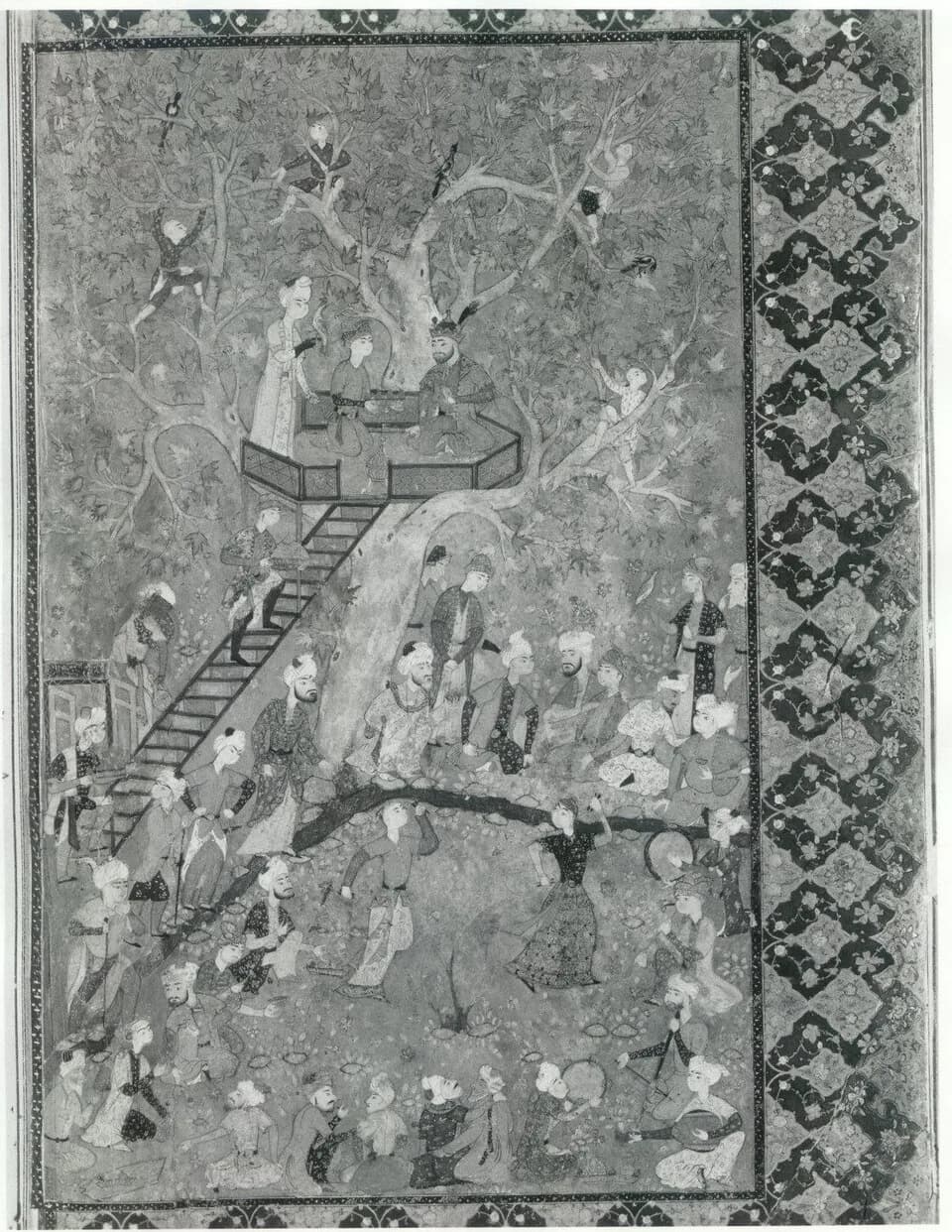 Amir Khusrau - Folio from an illustrated manuscript; Codices