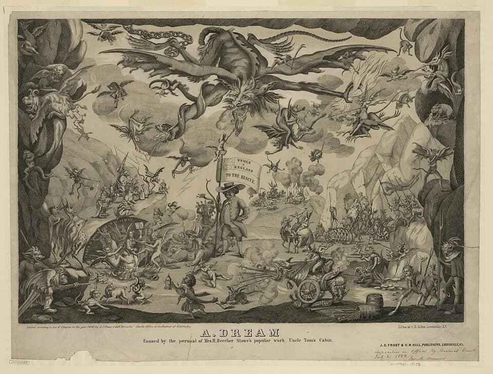 A. A. Milne - Title: A dream caused by the perusal of Mrs. H. Beecher Stowe's popular work Uncle Tom's Cabin / litho. of C. R. Milne, Louisville, KY.
Abstract/medium: 1 print on wove paper : lithograp