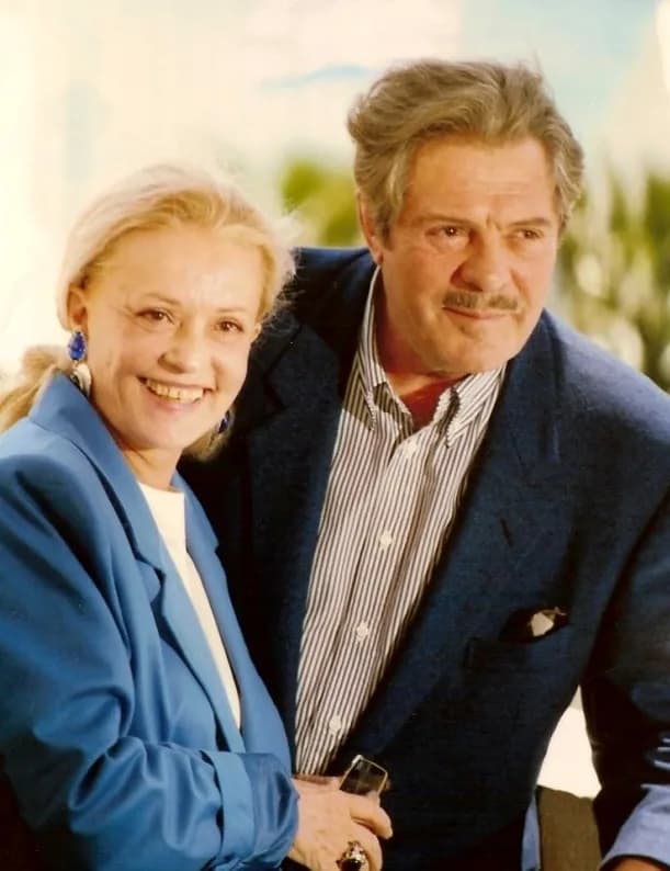 Jeanne Moreau - Jeanne Moreau et Marcello Mastroianni lors de la présentation du film "Le Pas suspendu de la cicogne" au festival de Cannes.
