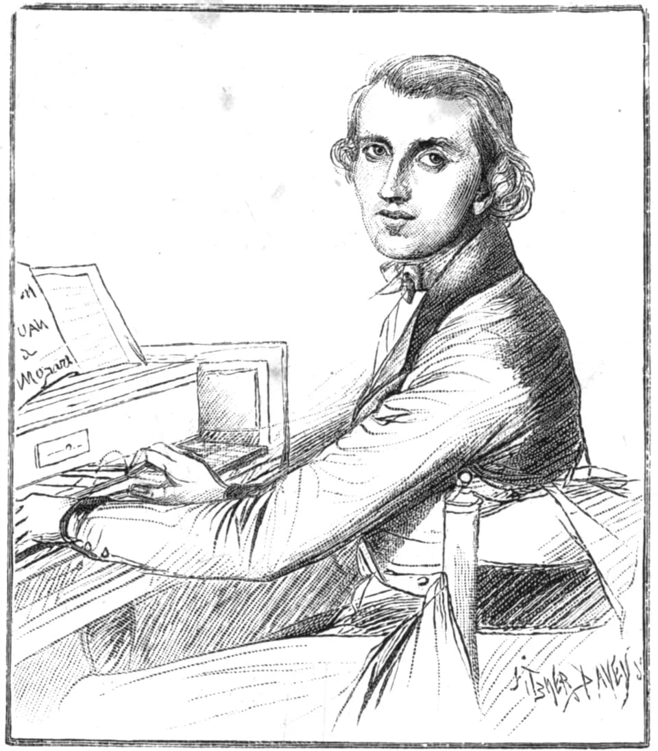 Charles Gounod - Illustration from The Strand Magazine, Volume 3, 1892.